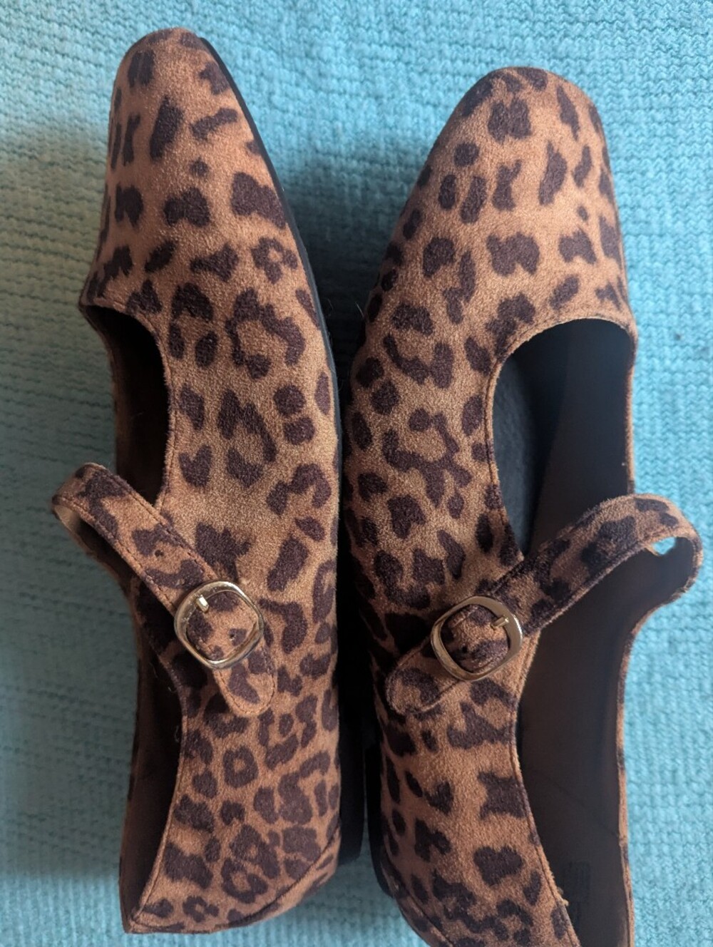 TORRID Wide Width Mary Jane Ballet Flats - Brown Animal Print 10WW - Picture 7 of 13